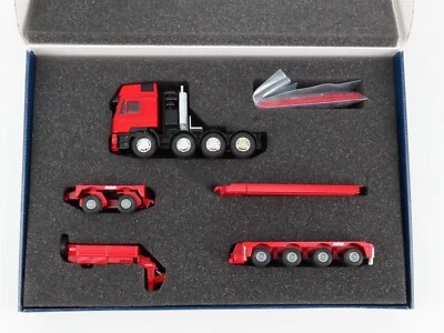 MAN with 2+4 Noteboom Euro Lowbed Trailer - Red Conrad 1:50 Scale Model #61114/0 - Image 1 of 4