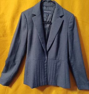 BANANA REPUBLIC $79 NWT Size 6 Blazer Jacket Gray 3/4 Sleeve Lightweight - Picture 1 of 10