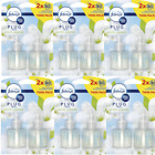 6X Febreze Ambi Pur Air Freshener Plug-In Diffuser Refill, White Jasmine(6x40ml)