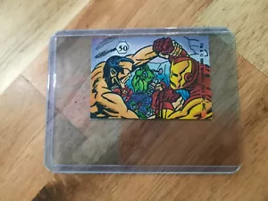 1987 Marvel Universe III MAGIC MOMENTS (Comic Images) IRON MAN Mini-Sticker #50 - Picture 1 of 3
