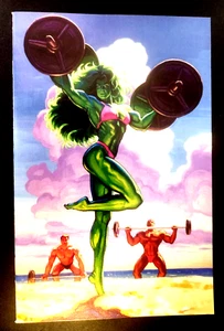 SENSATIONAL SHE-HULK 5 1:50 Virgin HILDEBRANDT Masterpieces lll Variant NM-MT - Picture 1 of 4