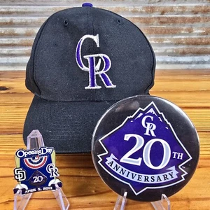 Eröffnungstag 2013 20th Ann. Padres vs Rockies Pin Button & Youth Hat Limited Edit - Bild 1 von 13