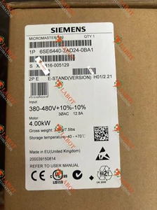 Siemens 6SE6440-2AD24-0BA1 INVERTER DRIVE MICROMASTER 440 3 PHASE 12.8 AMP - Picture 1 of 1
