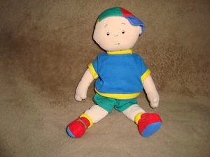 Caillou Plush & Beans Doll 10" Tall 2001 Cinar - Imagen 1 de 3