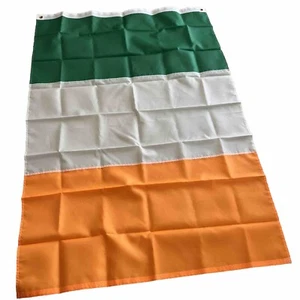 NEW FLAG OF IRELAND LARGE 3 X 5 FEET IRISH EIRE INDOOR OUTDOOR, GROMMETS - Picture 1 of 5