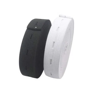 2 Rolls Elastic Sewing Bands 3/4 Inch with Button Holes, 5.5 Yards Each Roll - Picture 1 of 5