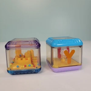 Fisher Price Peek A Blocks Sand Castle and Letter "Y" Yo Yo Replacements - Picture 1 of 5