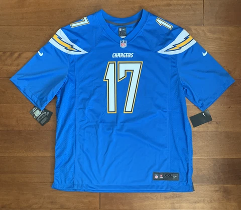 NIKE LA Chargers Philip Rivers #17 On Field Jersey Size 2XL New With Tags Blue Cover