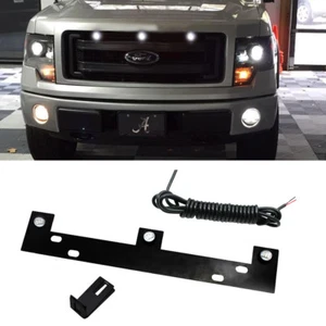Raptor Style White LED Truck Grille Lights w/ Mount Bracket For 09-up Ford F150 - Picture 1 of 9