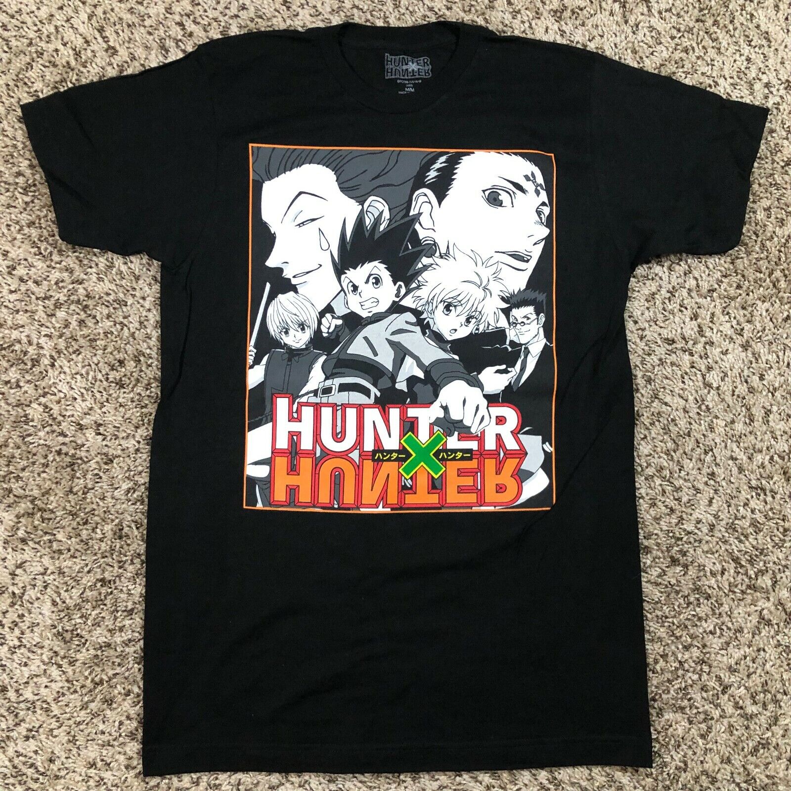 NEW Hunter X Hunter Men Sz M Black Shirt Anime Manga 