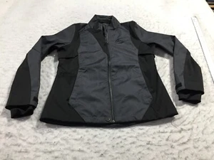 North End Sport Jacket Womens M Medium Gray Black Full Zip Pockets Warm Logik - Picture 1 of 13
