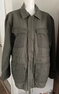Volcom Jacket Mens Large Canvas Green Blaston Full Zip Military Field Outdoor LG - Picture 1 of 13