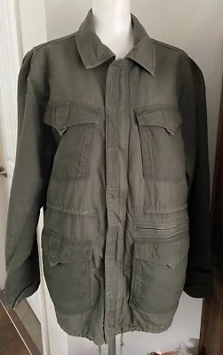 Volcom Jacket Mens Large Canvas Green Blaston Full Zip Military Field Outdoor LG - Image 1 of 4