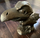 Limited Edition Bronze Kansas University Angry Jayhawk Sculpture 9" 15-lbs