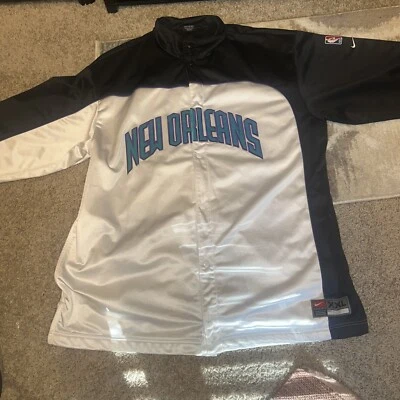 Chaqueta de calentamiento retro Nike New Orleans Hornets Pelicans talla XL Foto 1 de 4