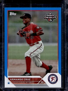 2023 Topps Pro Debut #PD-91 Armando Cruz Blue #/150 - Picture 1 of 2