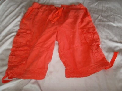 Pantalones Cortos Twenty Two OZ Naranja Caliente Tirar de Cuerda Carga Para Hombre Talla 36 W Usados Foto 1 de 4