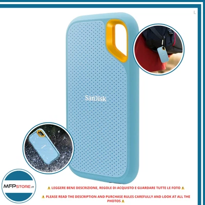 Sandisk Extreme 1TB USB 3.2 SSD Tragbar 1050MB/S Beständig IP65 - Bild 1 von 4