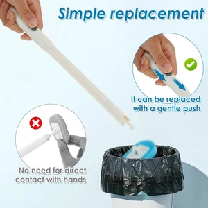 Toilet Brush Cleaning Kit with 18 Toilet Brush Refills Wall Mounted Toilet stJcc - Picture 1 of 6