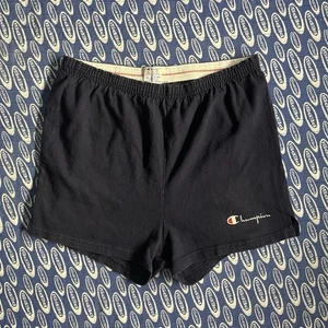 Vintage 80s Champion Drab Shorts Atheltic Navy Blue Size Medium 100% Cotton - Picture 1 of 12