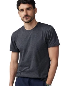 Mack Weldon Pima Cotton Men’s Classic Crew Neck T-Shirt True Black Size M - Picture 1 of 4