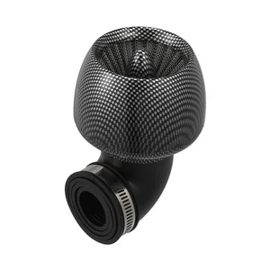 Filtro de Aire para Moto / Patrón de Fibra de Carbono de Goma 28-48mm 90 Grados - Imagen 1 de 7