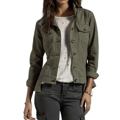Chaqueta militar utilitaria Rag & Bone Chamberlain verde militar talla L Jean Denim Foto 1 de 4