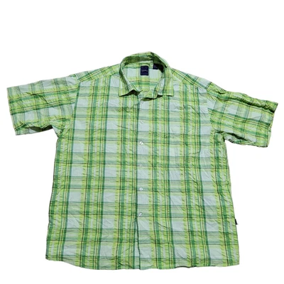 Винтажная футболка Karl Kani на золотых пуговицах 2X мужская клетчатая городская хип-хоп уличная одежда 90-е - Изображение 1 из 4