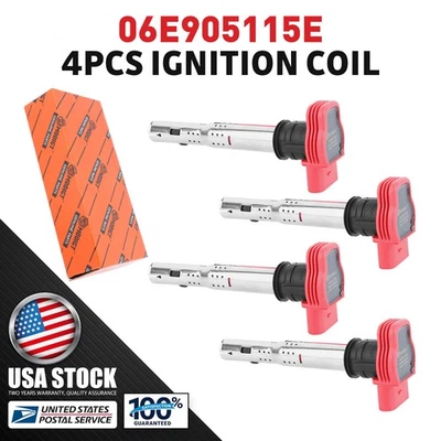 4 Pack MODIGT GENUINE Ignition Coil For 2007-2009 Volkswagen Touareg 4.2L V8 - Image 1 of 4