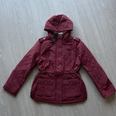 Куртка женская Eden Society небольшая стеганая бордовая красная - Изображение 1 из 4
