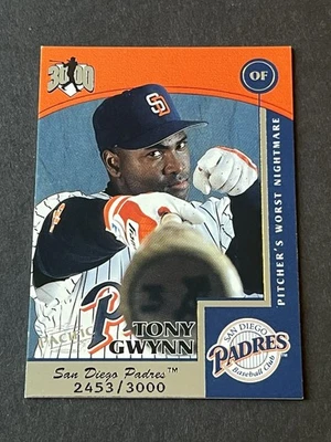 99 Pacific Omega Hit Machine 3000 Tony Gwynn 1999 #6 serie #’d/3000 Foto 1 de 2