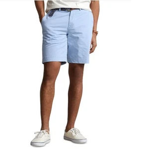 NEW Polo Ralph Lauren Classic Fit Stretch Chino Shorts 9" Blue Mens Size 40 - Picture 1 of 4