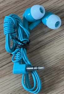 Auricolari auricolari per telefoni cellulari, laptop, tablet, ecc. Jack Aux 3,5 mm blu - Foto 1 di 2