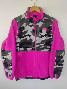 North Face sweater Kids Girls Xl Tg 18 Pink Camo Denali Fleece Polartec - Picture 1 of 5