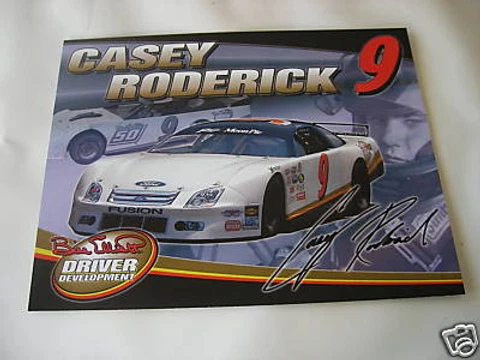 CASEY RODERICK 2009 BILL ELLIOTT LATE MODEL POSTCARD Cover