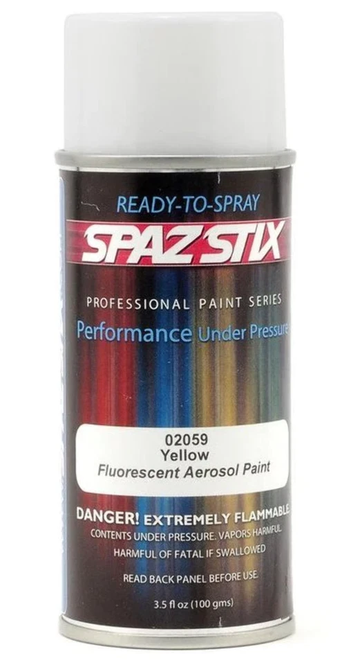 Tinta fluorescente amarela Spaz Stix 02059 spray 3,5 oz - Imagem 1 de 1