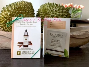 6 Eminence Bright Skin Licorice Root Booster SERUM Card Samples 2ml/.07oz ea +🎁 - Picture 1 of 1