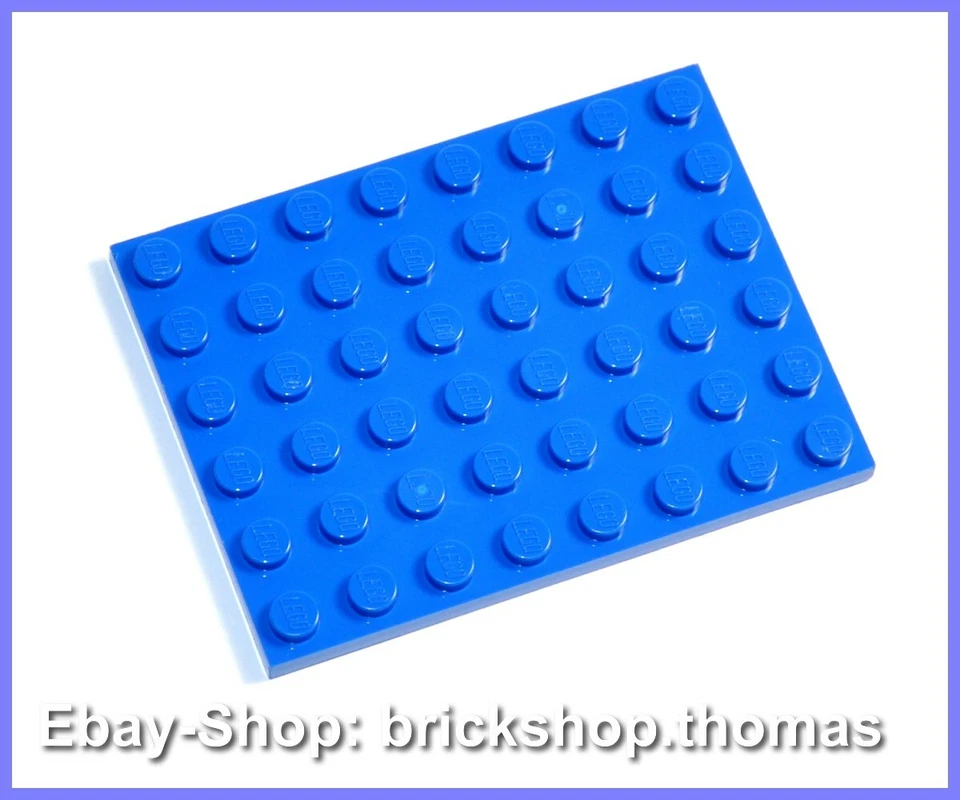 Lego Platte Grundplatte blau 6x8 - 3036 - Blue Plate - NEU / NEW - Bild 1 von 1