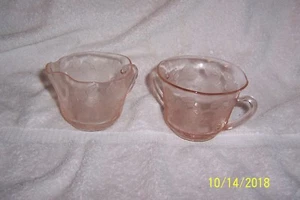 JUEGO DE AZÚCAR Y CREMA ROSA de colección para madera de perro de manzano - Imagen 1 de 1