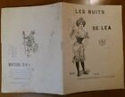 C1 CURIOSA Victor Leca LES NUIT DE LEA Illustre CHAMONIN Edition Martinenq 1900 