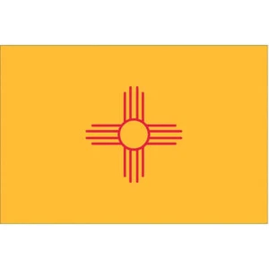ANNIN FLAGMAKERS 143760 New Mexico State Flag,3x5 Ft 2NEL4 - Picture 1 of 2