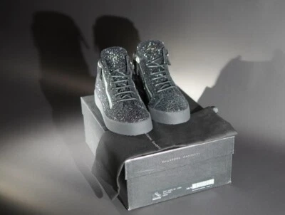 Talla 9.5 - Zapatillas altas Giuseppe Zanotti plateadas brillantes para mujer Foto 1 de 4