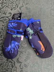 NWT 4T 5T 4 5 Mittens Dinosaurs gloves boys childrens place thermolite adj lined - Picture 1 of 4