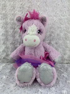 Fiesta Horse Bailarina Tutú Dulce Luz Púrpura 14' Peluche Juguete Animal BG8 - Imagen 1 de 7