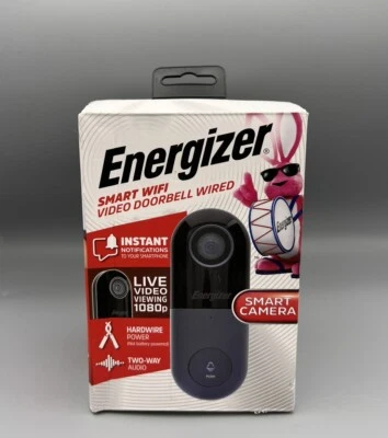 *OPEN BOX* Energizer® Connect EOD1-1002-SIL Smart 1080p Video Doorbell - Image 1 of 4