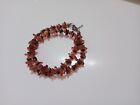 Sterling Silver Clasp Amber Beaded Necklace