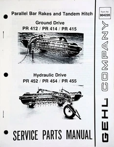 Catálogo manual de piezas de rastrillos de barra Gehl - Imagen 1 de 7
