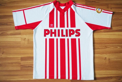 PSV EINDHOVEN HOME FOOTBALL SHIRT 1989-1990 JERSEY #8 VINTAGE EXTRA RARE ADIDAS Cover