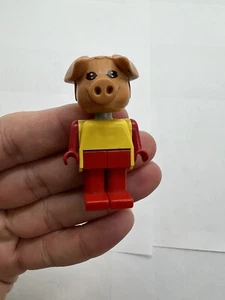 Vintage 1982 Lego Legoland Lego Fabuland Percy Pig MiniFigurine Multicolor - Picture 1 of 15