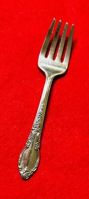 4 1/4" Oneida-Rogers 1881 Silverplate Fork Cubiertos Foto 1 de 4